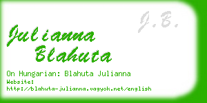 julianna blahuta business card